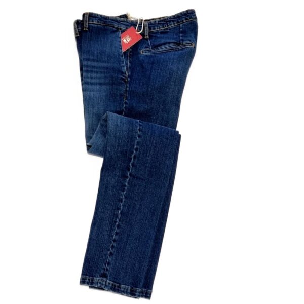 Pantalone Jeans scuro Uomo Martin Zelo Gamba Slim Cotone Stretch Tasca Filo 56