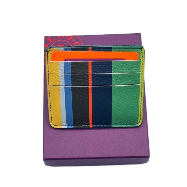 Portadocumenti Gallo 100% Pelle Unisex Porta Tessere Credit Card Verde - Prato